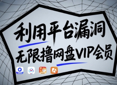 利用平台漏洞，无限撸网盘VIP会员，用户亲测有效!【漏洞原理+操作演示】-忧忧资源网