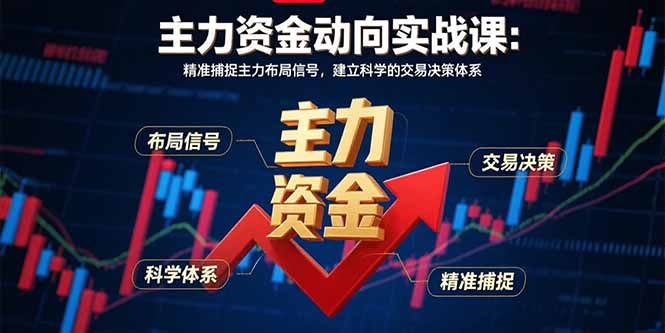主力资金动向实战课-8月：精准捕捉主力布局信号，建立科学的交易决策体系-幽忧帮