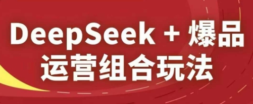 DeepSeek+爆品运营组合玩法，2025淘系精品课-忧忧资源网