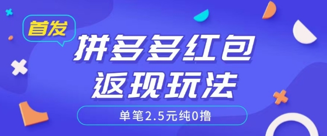 全网首发拼多多好评返现项目拆解多号多挣附带账号注册教程-忧忧资源网
