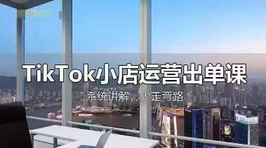 TikTok小店运营出单课，从开店选品、运营出单、发货回款，进行全流程讲解-忧忧资源网
