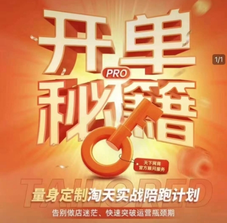 淘宝开单秘籍PRO，量身定制淘天实战陪跑计划，告别做店迷茫、快速突破运营瓶颈期(更新)-忧忧资源网