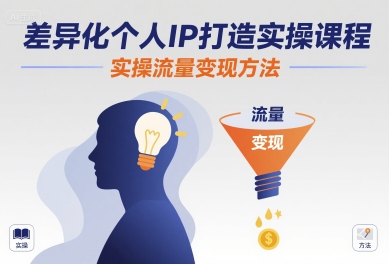 差异化个人IP打造实操课程，实操流量变现方法-幽忧帮
