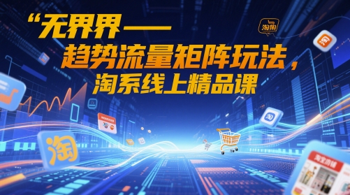 无界-趋势流量矩阵玩法，淘系线上精品课-忧忧资源网