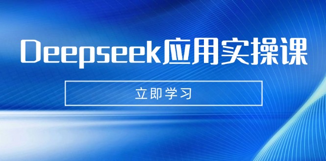 （14545期）Deepseek应用实操课：AI制作数字妈妈、写真、短视频，辅导作业，PPT制作等-忧忧资源网