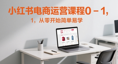 小红书电商运营课程0-1，从零开始简单易学-忧忧资源网