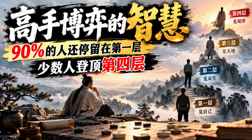 付费文章：高手博弈的智慧，90%的人还停留在第一层，少数人登顶第四层-幽忧帮