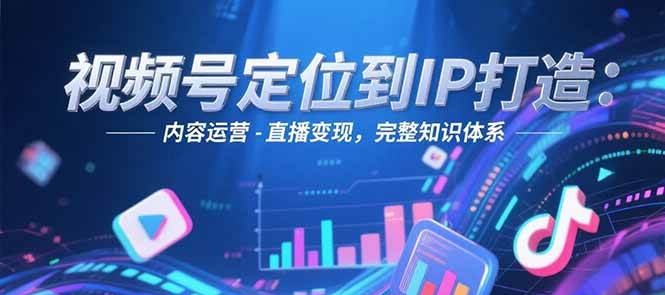 视频号定位到IP打造：账号搭建-内容运营-直播变现，完整知识体系-幽忧帮