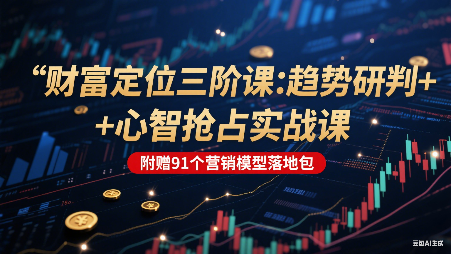 财富定位三阶：趋势研判 + 心智抢占实战课，附赠91个营销模型落地包-幽忧帮