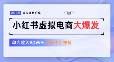 小红书虚拟电商项目，平台大力免费流量扶持，低门槛1拖3玩法-忧忧资源网