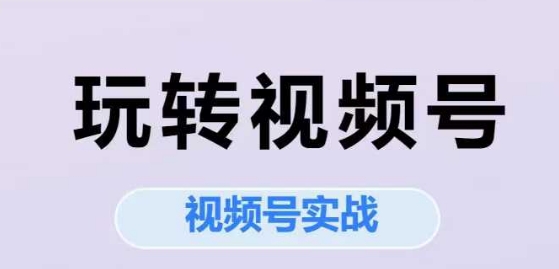玩转视频号，视频号实战系列课-幽忧帮