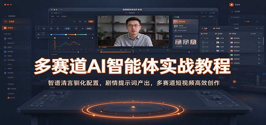 多赛道AI智能体实战教程：智谱清言驯化配置，剧情提示词产出，多赛道短视频高效创作-幽忧帮
