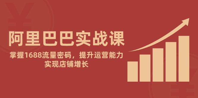 阿里巴巴实战课：掌握1688流量密码，提升运营能力，实现店铺增长-忧忧资源网