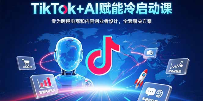 TikTok+AI赋能冷启动课：专为跨境电商和内容创业者设计，全套解决方案-幽忧帮