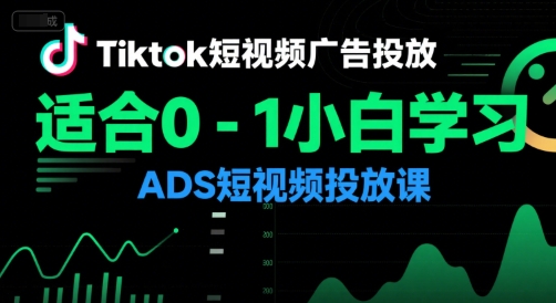 Tiktok短视频广告投放，适合0-1小白学习ADS短视频投放课-幽忧帮